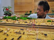 箱庭で「平城京」再現－奈良県フラワーセンター職員が10カ月かけ製作