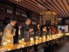 数字の11に見立てたろうそくの灯で祈り－岡崎・圓福寺で1・11に