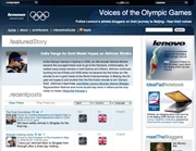 レノボ、北京五輪開催期間中に選手が更新するブログサイト