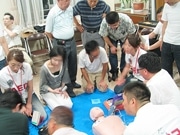 大須商店街「AED講習会」に40人参加－安全な街をアピール