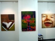 栄のギャラリーで名古屋の芸大3校の若手作家展―会場にぎわう