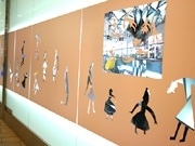 札幌・パセオに切り絵作品登場－新待ち合わせスポット目指す