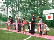 宮下公園にフットサルコート－柱谷さんも開設式に