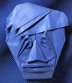 松尾貴史さん、著名人の似顔アート「折り顔」で個展