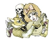 渋谷で「宇野亜喜良」展－グリム舞台と連動、イラスト原画も