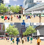 「渋谷駅」再編、区が変更案を公開－東口・西口広場拡張へ