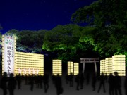 明治神宮、鎮座90周年でライトアップへ－南門にはちょうちん700張り