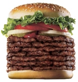 バーガーキング、「ウィンドウズ7」発売記念でパティ7枚の巨大バーガー