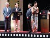 左から：ユニバーサル・パークス＆リゾーツ会長、シンガポール政府通商産業大臣、リゾート・ワールド・セントーサ会長、シンガポール人モデルのDenise Kellerさん － ユニバーサル・スタジオ…シンガポール・グランド・オープニング当日１２