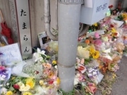 故・忌野清志郎さんゆかりの地「たまらん坂」－ファンのお供え絶えず