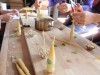 国立で蜜ろうキャンドル作り