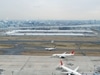 工事中の羽田空港新管制塔からの眺望（新国際線地区を臨む）