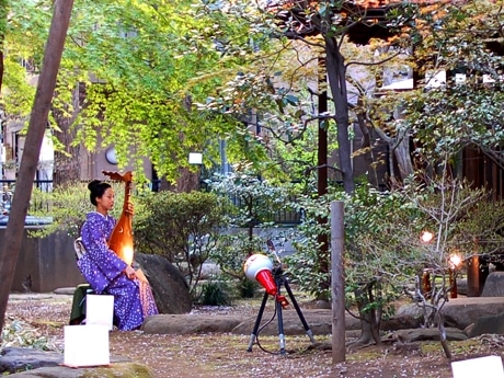 都名勝指定・千駄木「旧安田楠雄邸」で夜桜と琵琶の鑑賞イベント