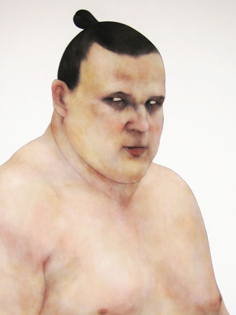 「力士」がモチーフの個展「発揮揚々」－谷中のギャラリーで開催