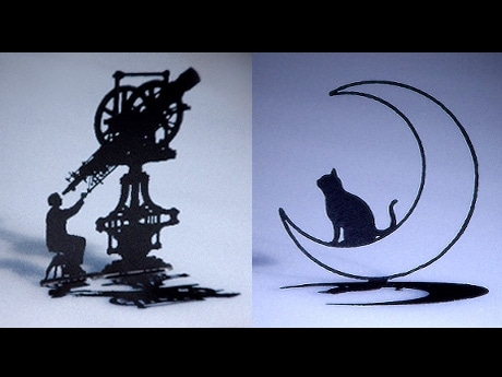 「猫と宇宙」がテーマのシルエット展－谷中の雑貨店で開催
