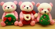 クリスマス限定「さくらパンダ」ぬいぐるみ－松坂上野店で販売開始