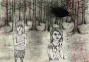 東上野のギャラリーでスウェーデン人作家が個展－「森」「ヘビメタ」テーマに