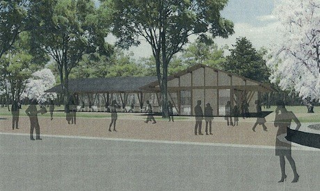 上野公園の噴水広場にオープンカフェ－カフェとフード主体の2店舗を予定