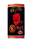 サントリー、「暴君ハバネロ」とのコラボで旨辛スープ発売