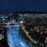 水都大阪の川を天の川に－七夕の夜に2万個の光の球を放流