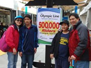 バンクーバーの路面電車「オリンピックライン」、利用者50万人達成
