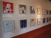 山口の和菓子店で「和」のイラスト展－160人の作家が出品