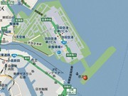 Haneda Runway D Appears on Google Maps - Manmade Island on the Sea