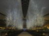 "Garden of Light" at Haneda Airport's Int'l Terminal - Winter Illuminations even Project Light on Ceiling