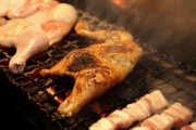 旭川名物若鳥の半身を焼いた「新子焼き」