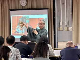 浅草寺「台東薪能」に向けたワークショップ　謡曲「小鍛冶」の練習も