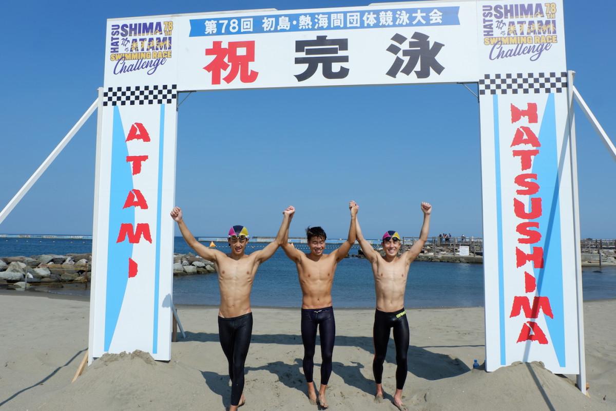 優勝した神奈川県水泳連盟の選手