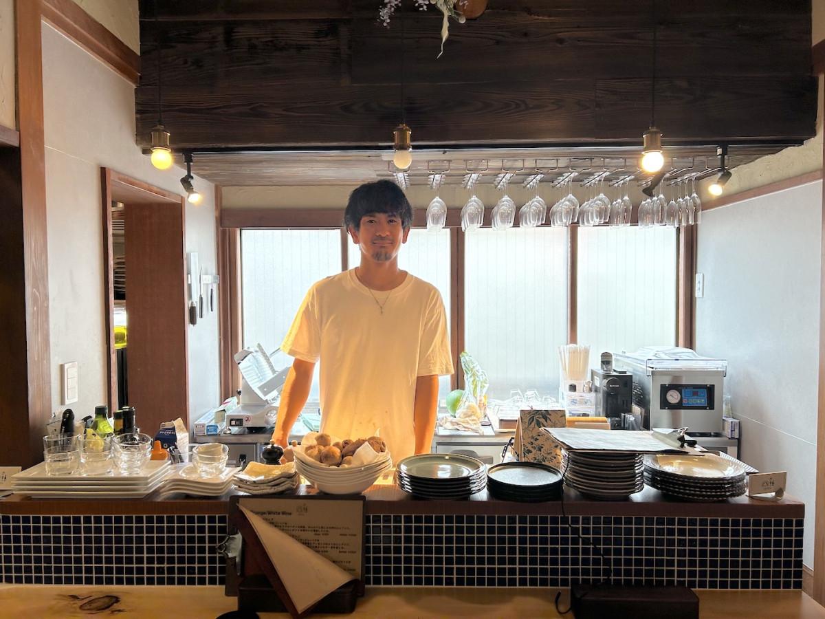 イタリア料理店「toraya」をオープンした畑中さん