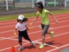 守山で小学生向けスポーツキャンプ 有森裕子さんらトップアスリートが指導