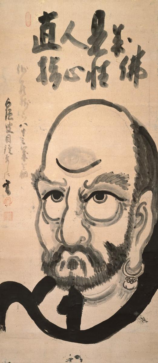 白隠慧鶴「達磨図」1767年　永青文庫蔵