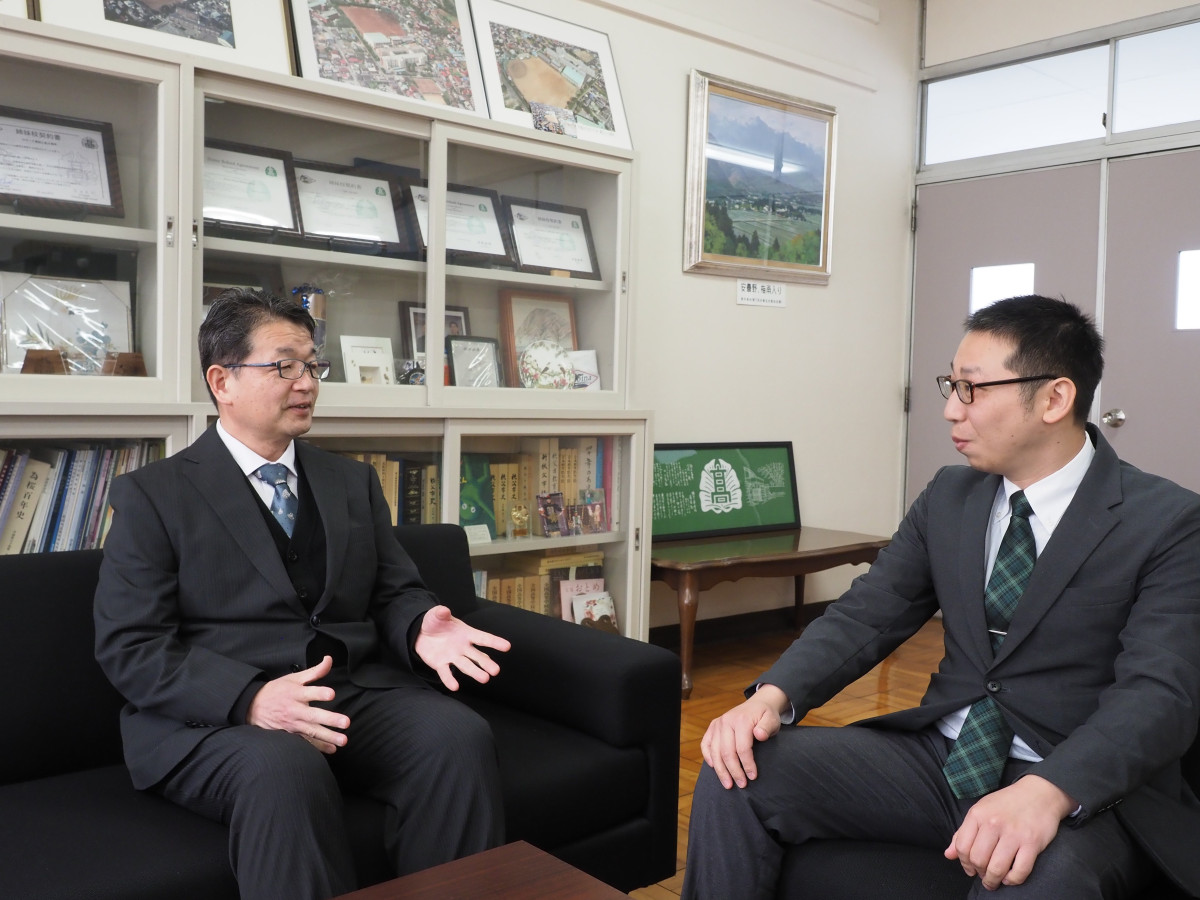 松本校長と澁澤教頭の対談