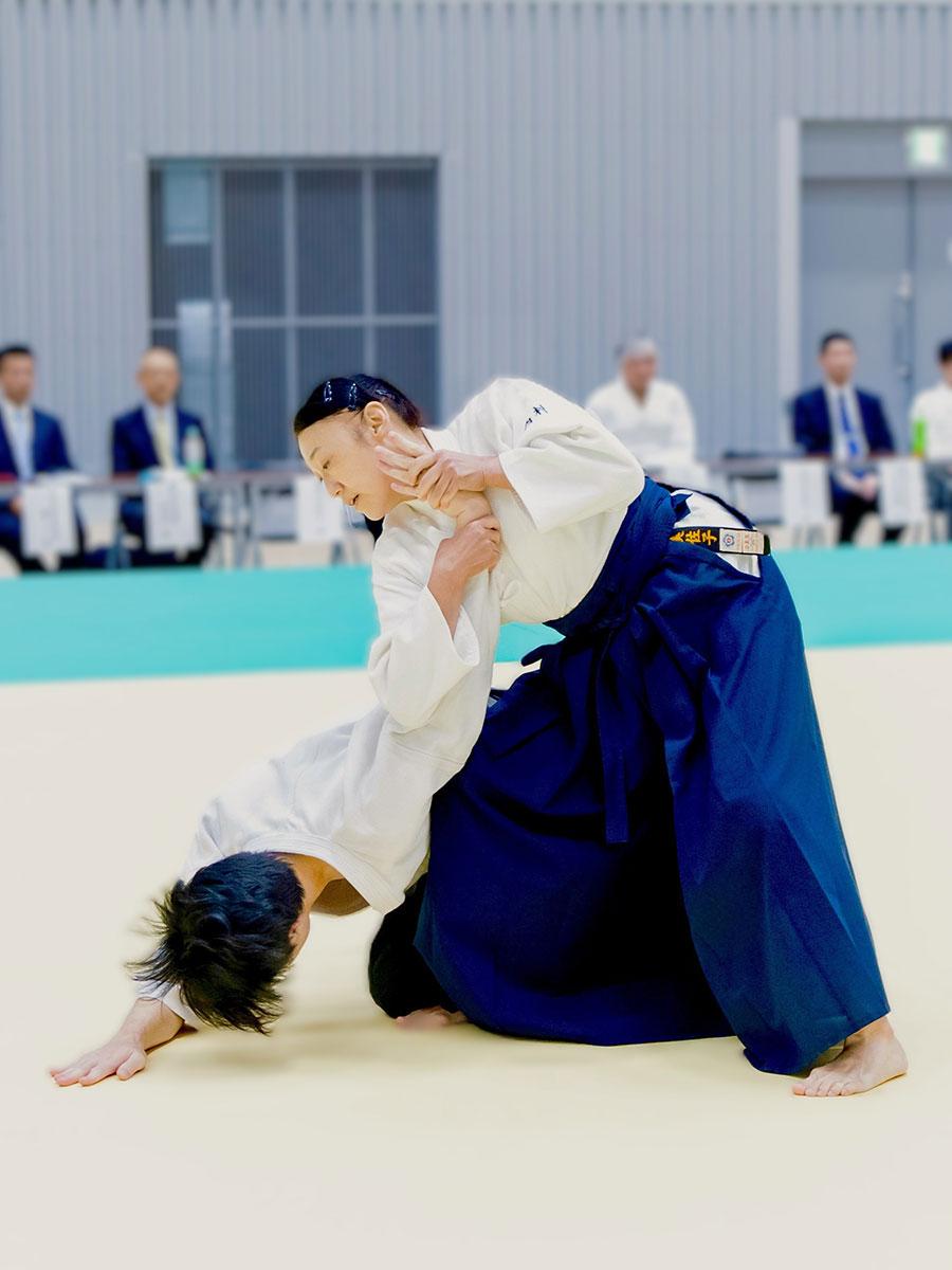 「調布合気道会」3代目会長西村美佐子さんの演武　全日本大会にて