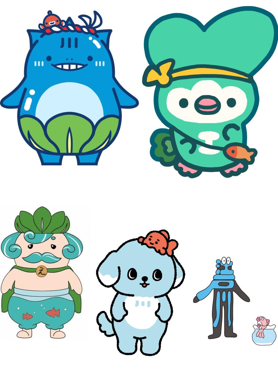 3696点の応募作品の中から、選定委員会による審査を経て最優秀賞候補に選ばれた5作品。（画像提供＝江戸川区）