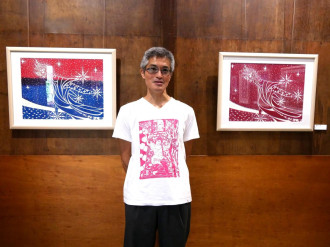 東小岩の蔵で個展「bliss」　日常を生きる喜びを木版画や油絵で表現