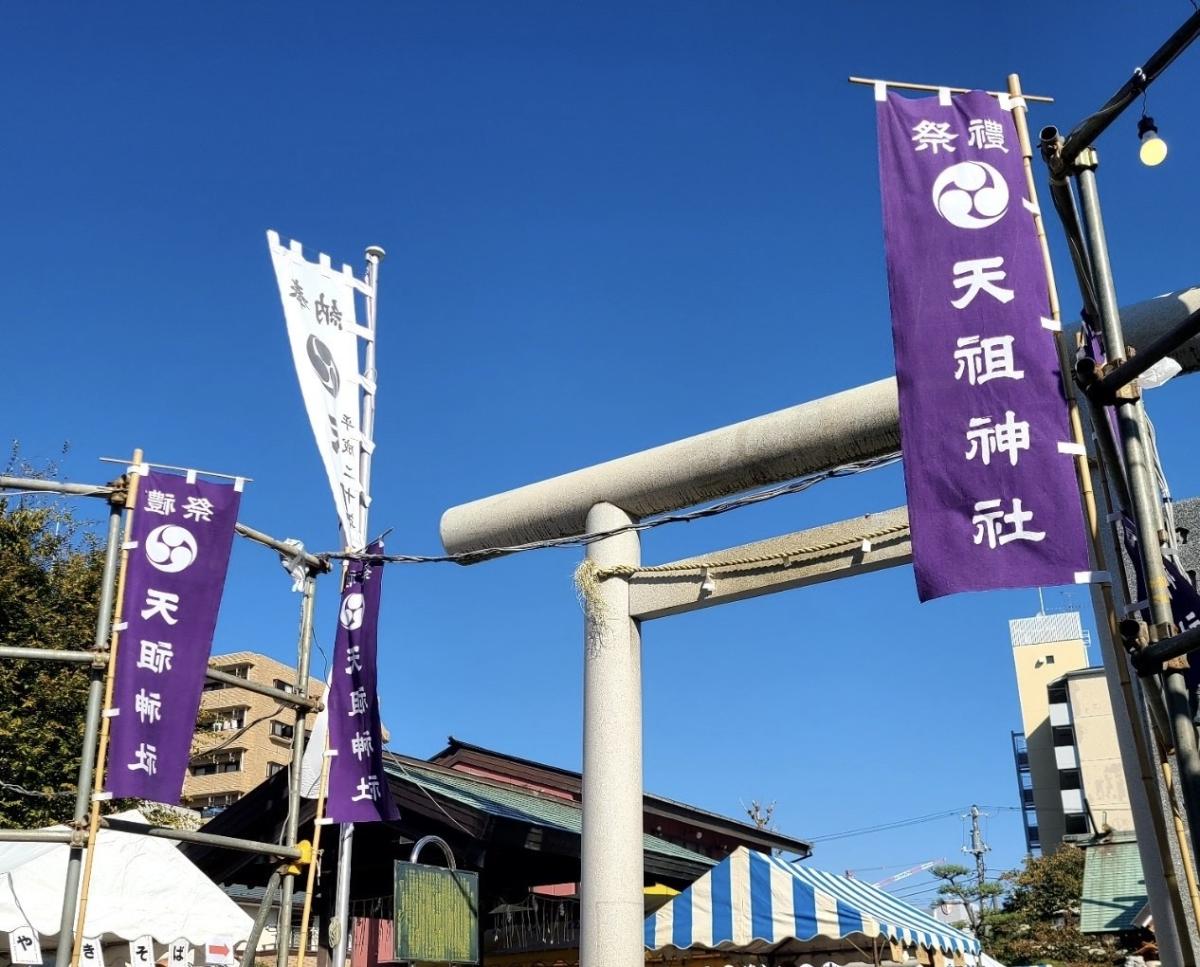 葛西中割天祖神社の秋祭りの様子（過去開催）