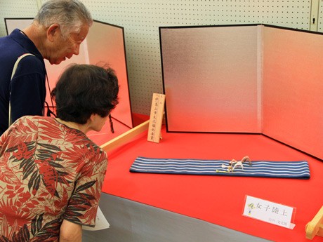 「ぎふ清流国体」がテーマの「飾り物展」