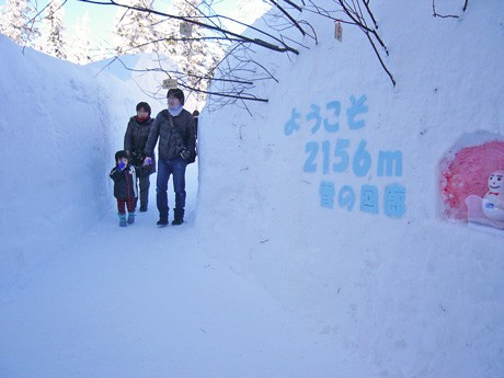 標高2156メートルに登場した「雪の回廊」