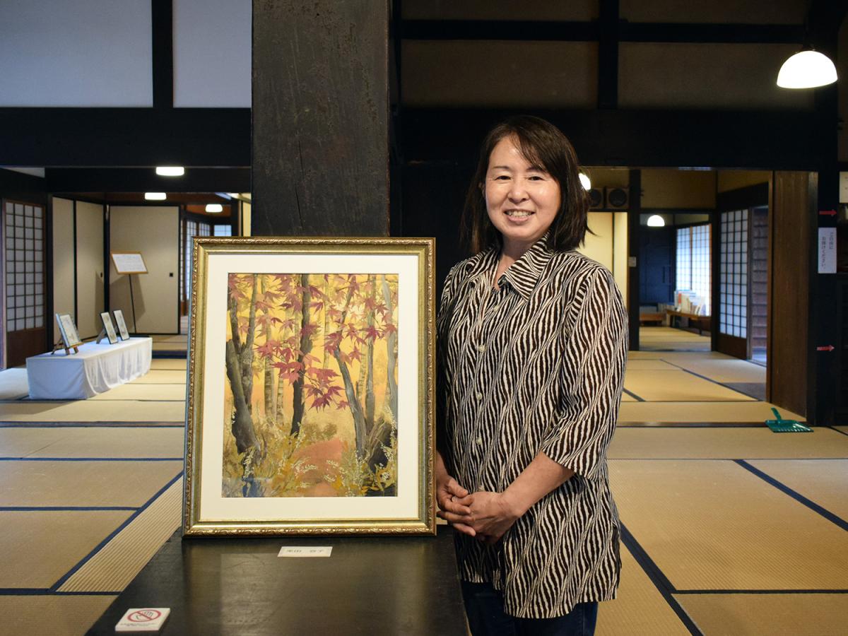押し花作家の來田容子さん