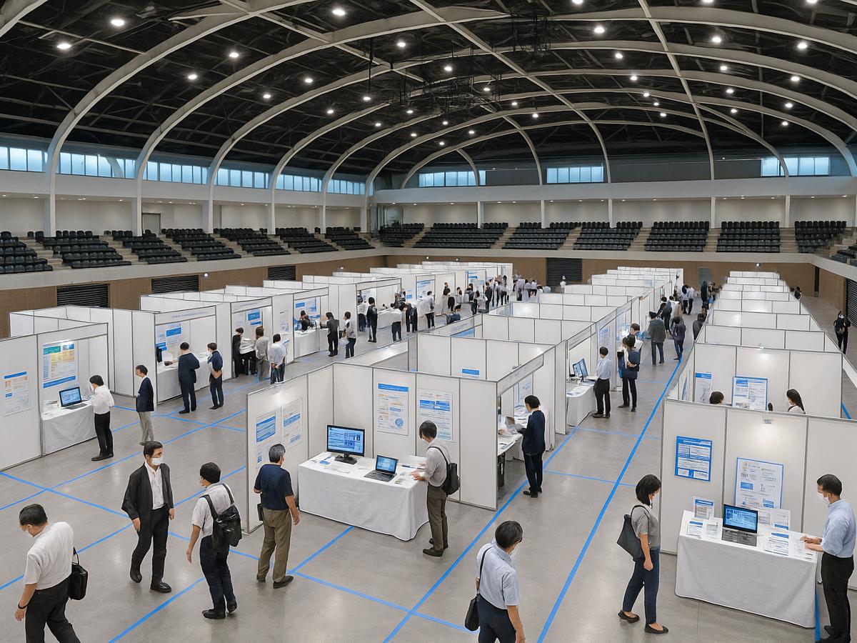 AIで作成した当日のイメージ図（提供＝湖東地域障害者自立支援協議会）