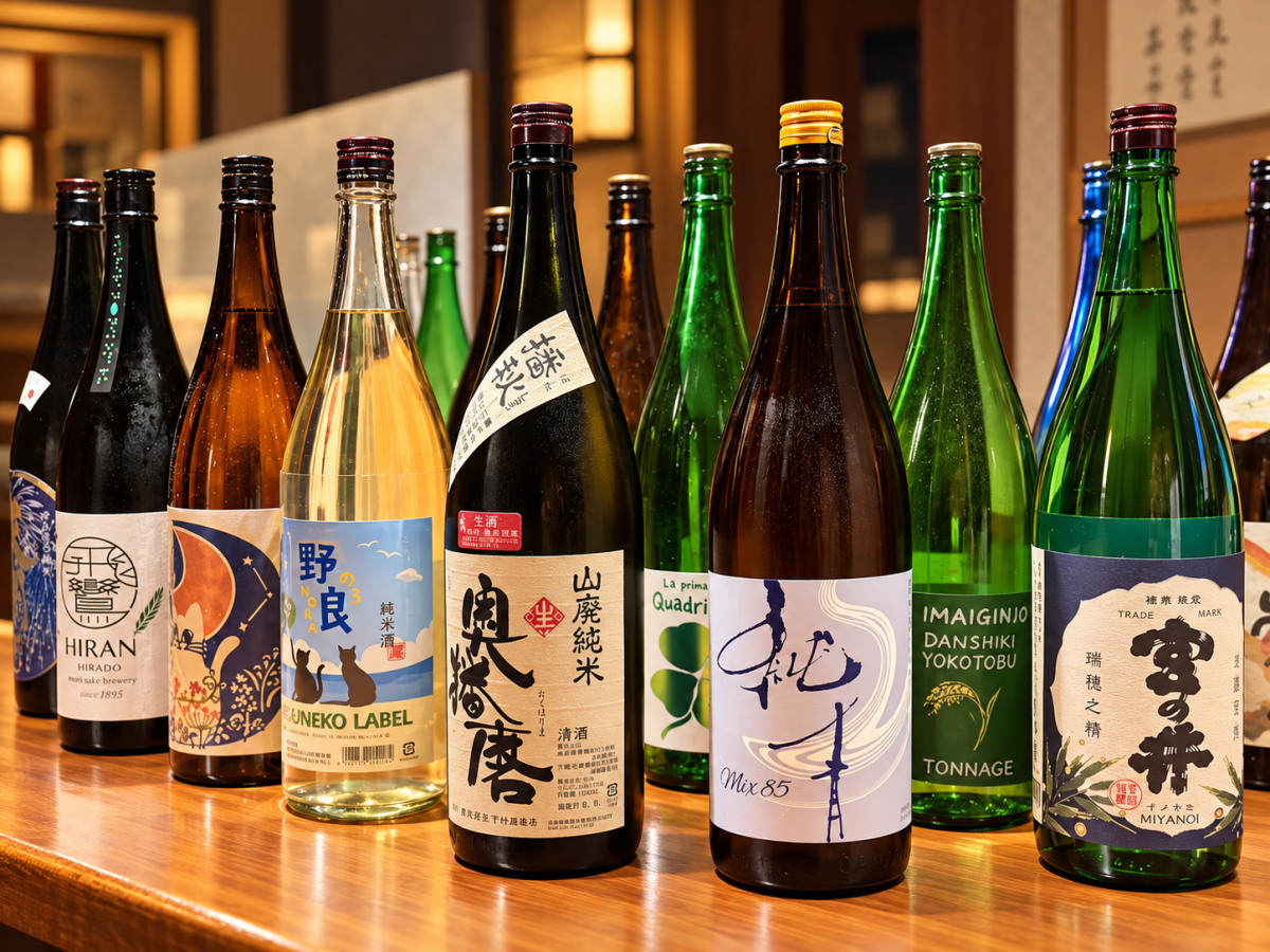 日本酒は年間を通して銘柄を入れ替える
