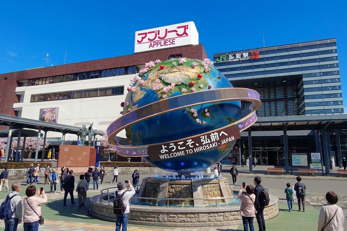 生成AIによるイメージ画像。弘前駅に置いてもみてもおもしろいかもしれません