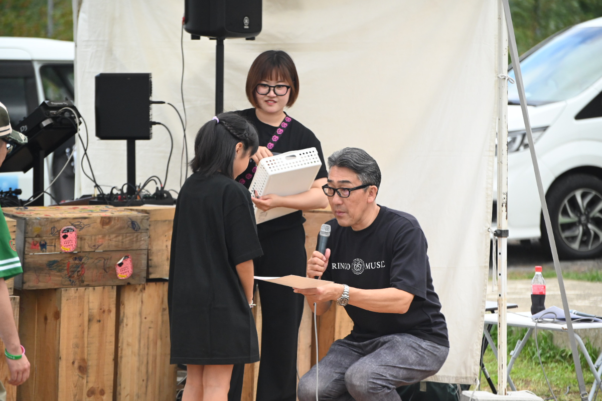 40市町村スタンプラリー達成者の中に子どもの姿もあった