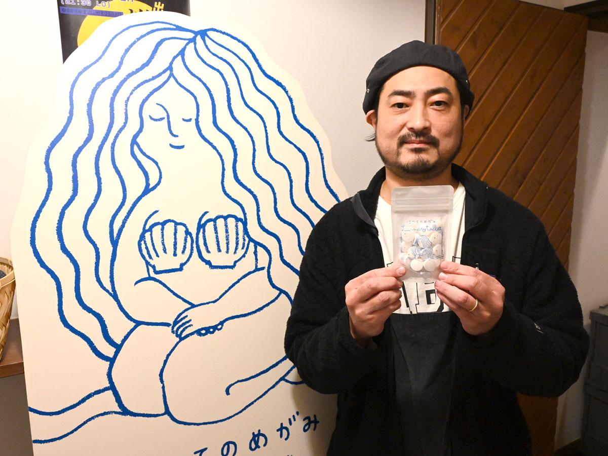 「ほたてのめがみ ランドリータブレット」を開発したバンブーフォレストの竹森幹さん