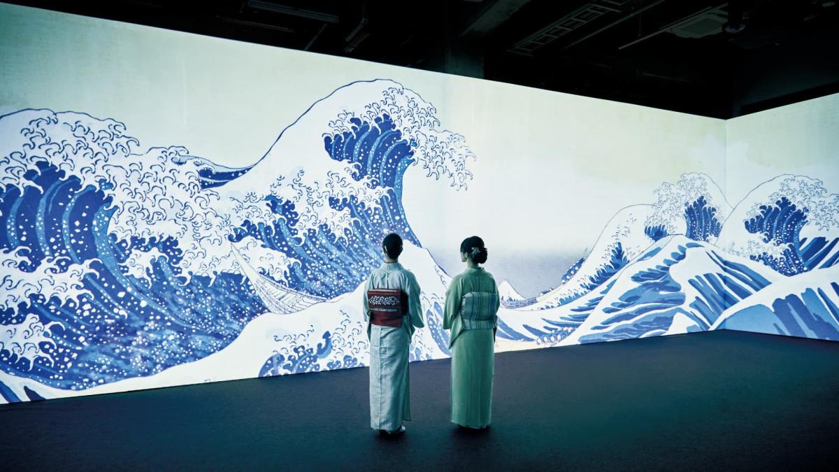 国内外で50万人以上を動員した「動き出す浮世絵展」過去の様子