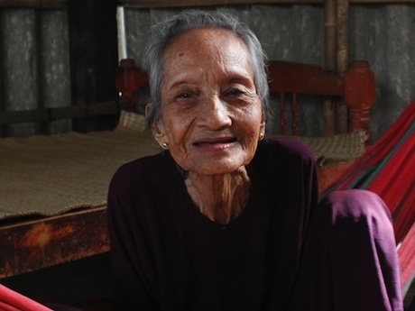 122歳のグエン・ティ・チュー(Nguyen Thi Tru) さん©Vnexpress