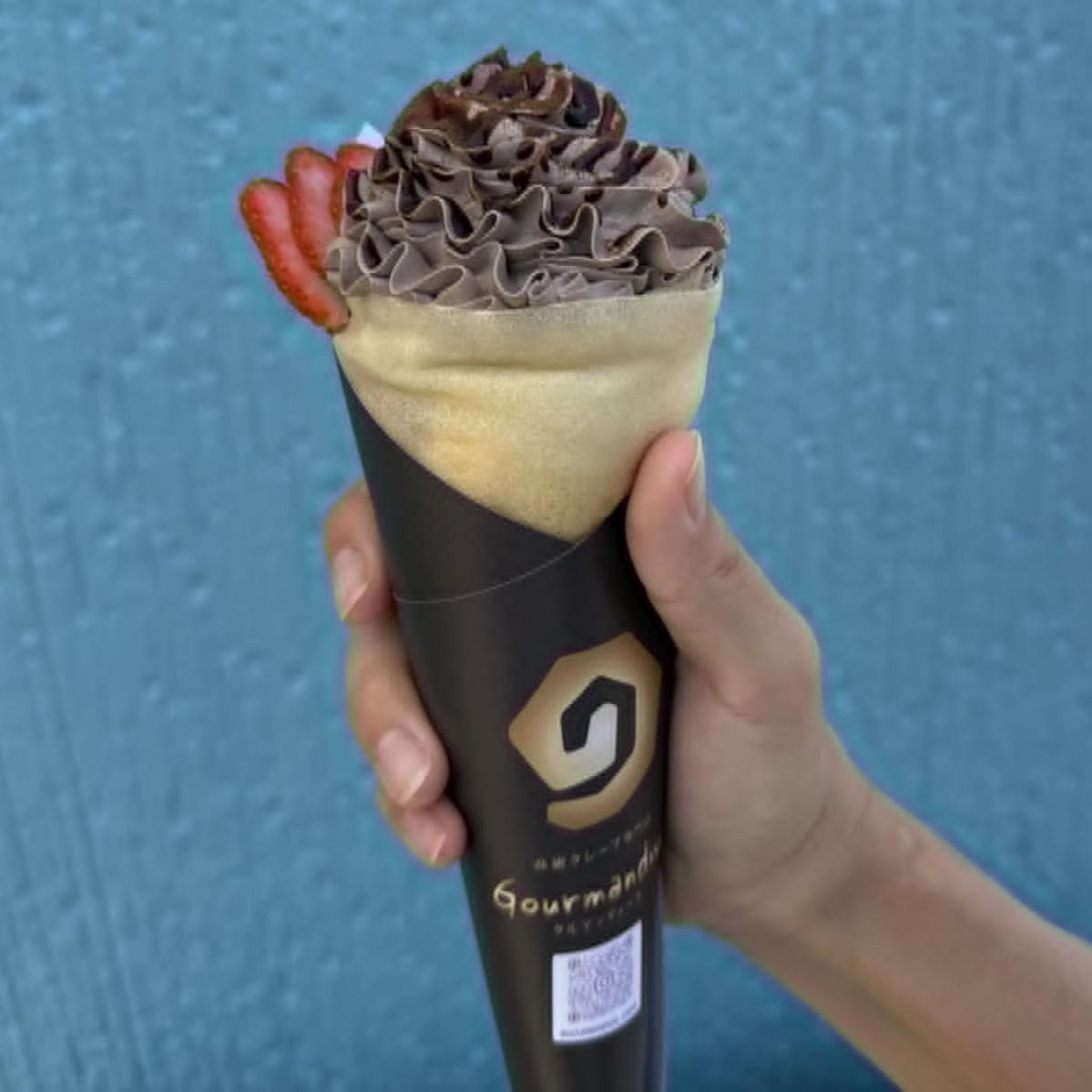 生のイチゴを使った「イチゴチョコガナッシュ」